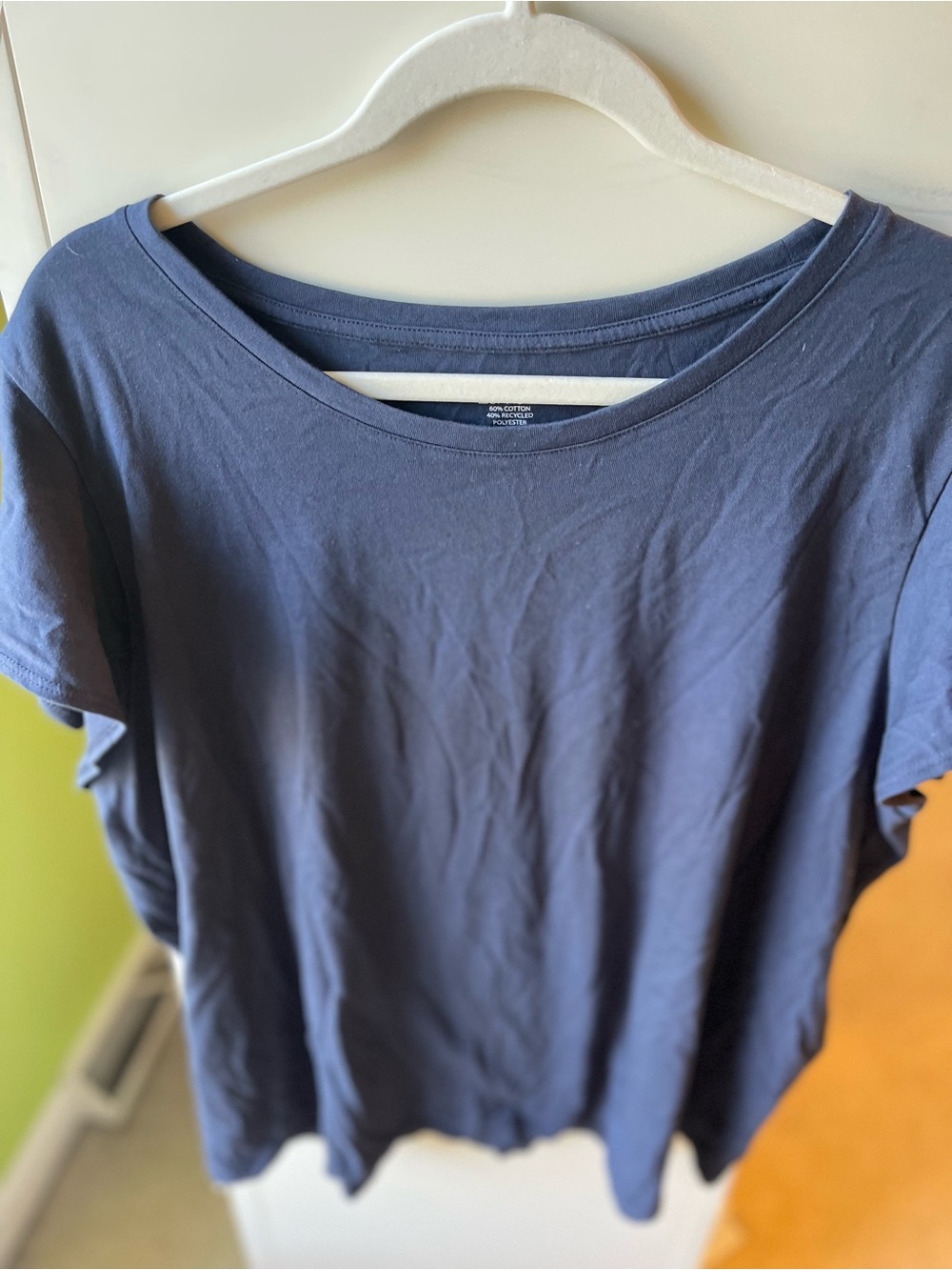 Market & Spruce Women's Short Sleeve Tee in Navy Blue